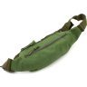Тактическая текстильная военная сумка на пояс оливкового цвета - MILITARY STYLE (21965) - 4