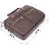 Темно-коричневая мужская сумка для ноутбука из натуральной кожи Vintage (20453) - 10