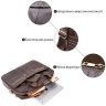 Темно-коричневая мужская сумка для ноутбука из натуральной кожи Vintage (20453) - 11