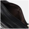 Женская кожаная сумка черного цвета с одной лямкой на плечо Keizer 71519 - 5