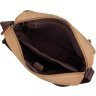 Текстильная мужская сумка-мессенджер коричневого цвета Vintage (14445) - 4