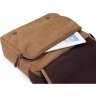 Текстильная мужская сумка-мессенджер коричневого цвета Vintage (14445) - 6