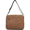 Текстильная мужская сумка-мессенджер коричневого цвета Vintage (14445) - 9