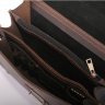 Мужской винтажный малый портфель из натуральной крепкой кожи - Старинная Италия (10023) - 4