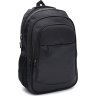 Вместительный мужской рюкзак из черного полиэстера на три молнии Monsen (59131) - 1