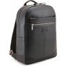Коричневый мужской рюкзак из натуральной кожи под ноутбук Tom Stone (10952) - 1