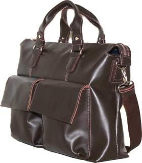 Мужская кожаная сумка коричневого цвета VATTO (11973) - 2