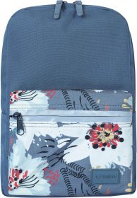 Текстильный рюкзак для города в сером цвете с принтом Bagland (55737)