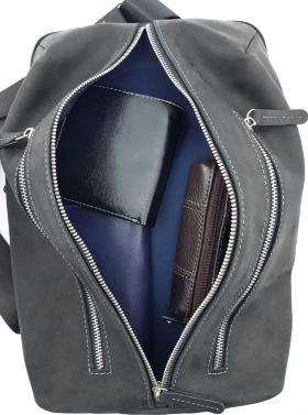 Оригинальный мужской рюкзак из винтажной кожи через одно плечо VATTO (11978) - 2