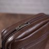 Компактная сумка на плечо из натуральной кожи коричневого цвета Vintage (14993) - 5
