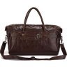 Универсальная кожаная дорожная сумка коричневого цвета VINTAGE STYLE (14053) - 2