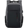 Практичный мужской рюкзак из полиэстера серого цвета под ноутбук Monsen (56844) - 1