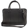 Вместительная кожаная сумка для ноутбука и документов формата А4 с плетением - H.T Leather (10146) - 4