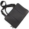 Вместительная кожаная сумка для ноутбука и документов формата А4 с плетением - H.T Leather (10146) - 5