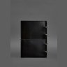 Кожаный блокнот А4 на кольцах (софт-бук) 9.0 в мягкой обложке черного цвета - BlankNote (42650) - 6