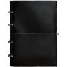 Кожаный блокнот А4 на кольцах (софт-бук) 9.0 в мягкой обложке черного цвета - BlankNote (42650) - 1