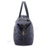 Сумка дорожная из итальянской винтажной кожи синего цвета - Travel Leather Bag (11010) - 3