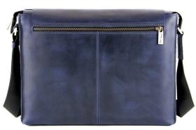Солидная мужская сумка темно-синего цвета из натуральной кожи Tom Stone (12179) - 2