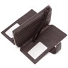 Коричневый вместительный кошелек с блоком для карт ST Leather (18849) - 6