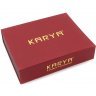 Подарочный женский набор красного цвета из лаковой кожи (кошелек и картхолдер) KARYA (19851) - 6
