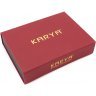 Подарочный набор для мужчины из кожаных аксессуаров (портмоне, визитница, ремень) KARYA (19854) - 9