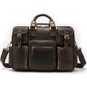 Вместительная мужская сумка - портфель из винтажной кожи Крейзи VINTAGE STYLE (14881) - 4