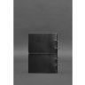 Кожаный блокнот на кольцах (софт-бук) в мягкой черной обложке BlankNote (14176) - 6