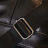 Кожаная небольшая мужская сумка-планшет черного цвета с ремешком на плечо Vintage (20370) - 7