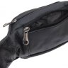 Мужская кожаная многофункциональная сумка на пояс черного цвета Borsa Leather (21394) - 4