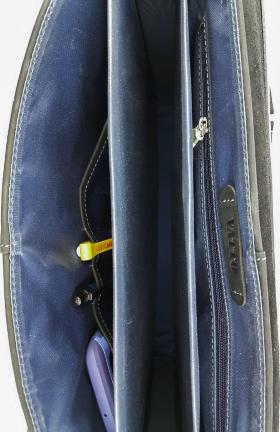 Классический мужской портфель из кожи Крейзи коричневого цвета VATTO (11727) - 2