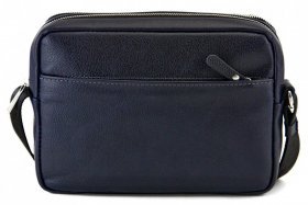 Горизонтальная сумка темно-синего цвета из натуральной кожи Tom Stone (12203) - 2
