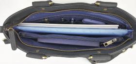 Вместительная мужская деловая сумка из кожи Крейзи с ручками VATTO (11930) - 2