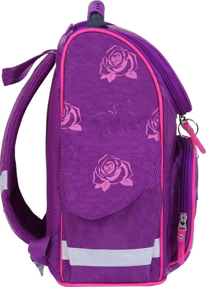 Фиолетовый школьный каркасный рюкзак для девочек с принтом Bagland 53292