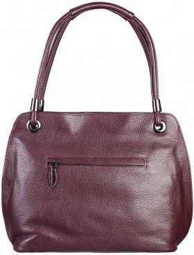 Бордовая женская сумка из фактурной кожи с ручками Desisan (7146-339) - 2