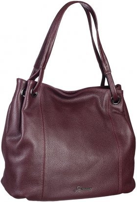 Вместительная женская сумка бордового цвета из прочной кожи Desisan (6029-339) - 2